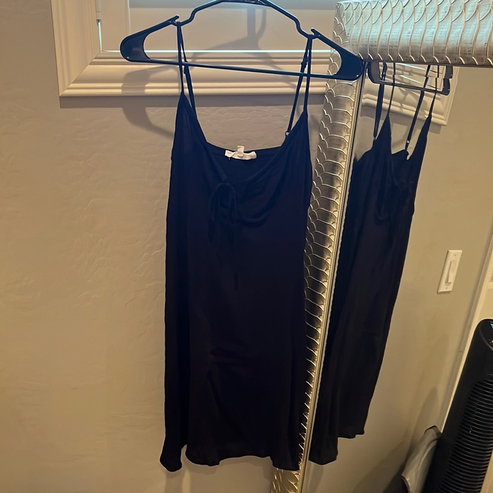 Black mini dress